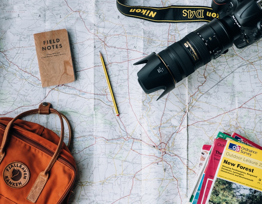 Travel documents and passport prepared for overseas deployment