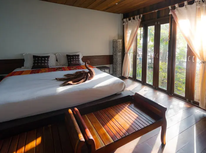 Hospitality professionals in a hotel setting